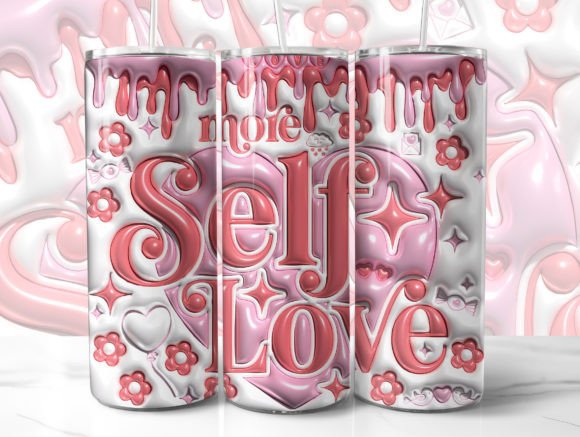 Download Self Love 3D Tumbler Wrap Sublimation - Tumbler Collection