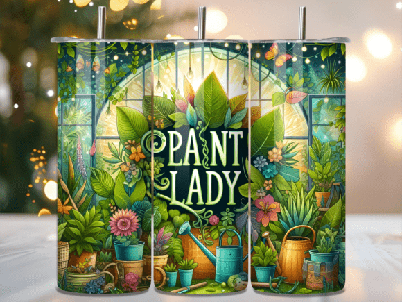 Download Greenhouse Plant Lady Quote Tumbler Wrap - Tumbler Collection