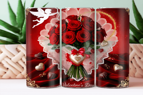 Download Happy Valentines Day 3d Tumbler Design - Tumbler Collection