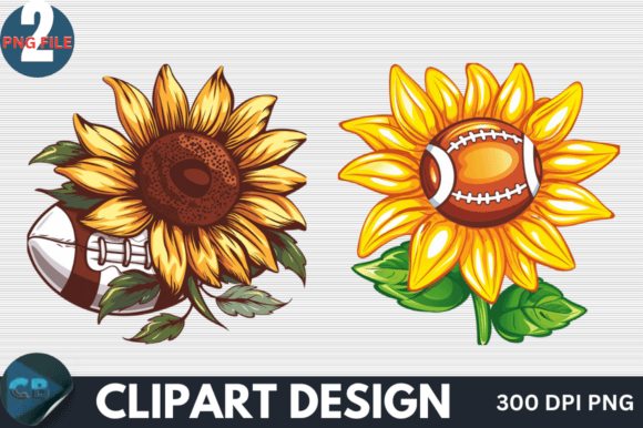 Download Sunflower Football Clipart PNG - Football clipart Collection
