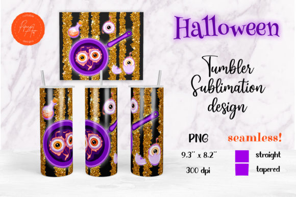 Download Halloween Tumbler Design with Eyeballs - Tumbler Collection