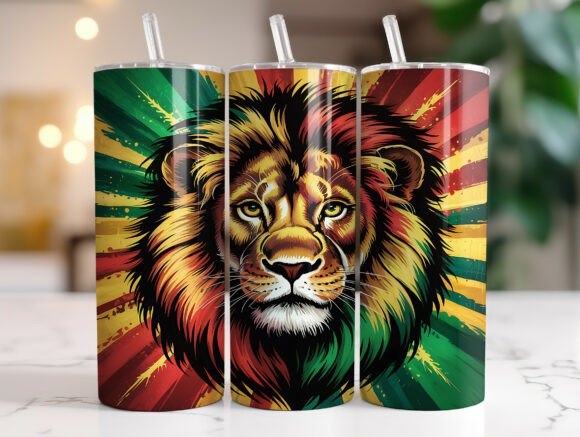 Download Juneteenth and Lion Pride Tumbler Wrap - Tumbler Collection