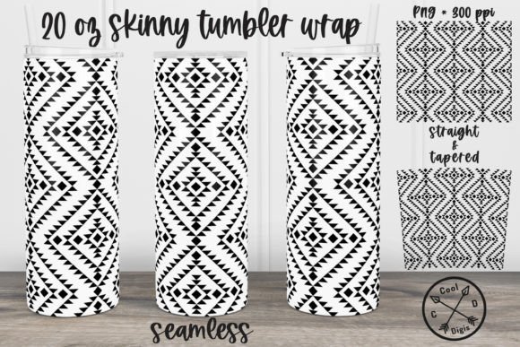 Download Aztec Skinny Tumbler Wrap + BONUS Design - Tumbler Collection