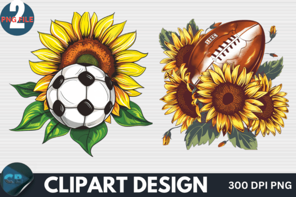 Download Sunflower Football Clipart PNG - Football clipart Collection