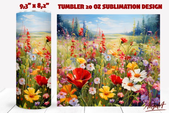 Download Flower Tumbler Wrap Daisy, Poppy Flowers - Tumbler Collection