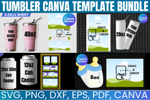 Download Tumbler Template Bundle, Mug Template - Tumbler Collection