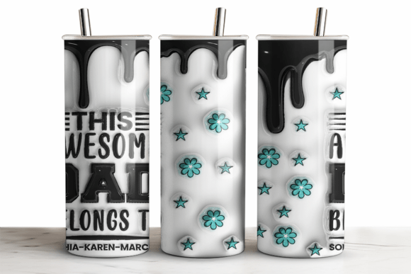 Download Father's Day 3d Tumbler Design Wrap - Tumbler Collection