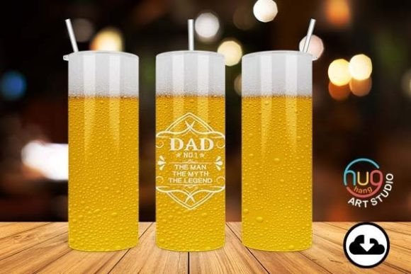 Download Dad No1 20oz Skinny Tumbler, Beer Tumbler - Tumbler Collection