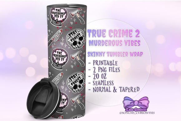 Download True Crime 2 - Sublimation Tumbler Wrap - Sublimation tumbler Collection