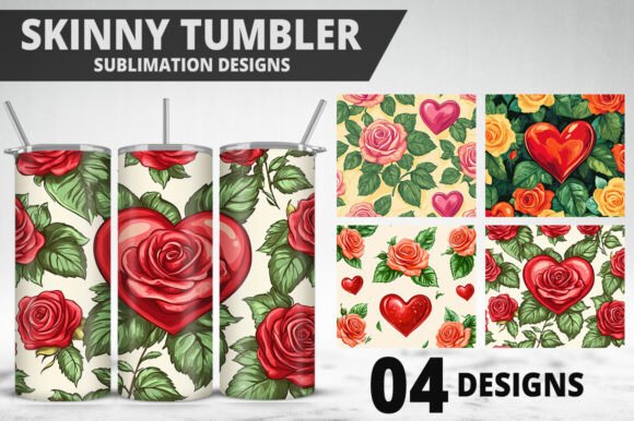 Download Rose Flower Tumbler Wrap Design - Tumbler Collection