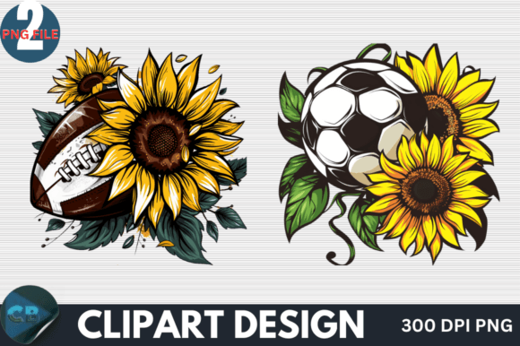 Download Sunflower Football Clipart PNG - Football clipart Collection